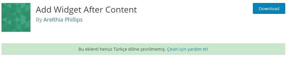 İçerikten Sonra Birleşen Ekleme