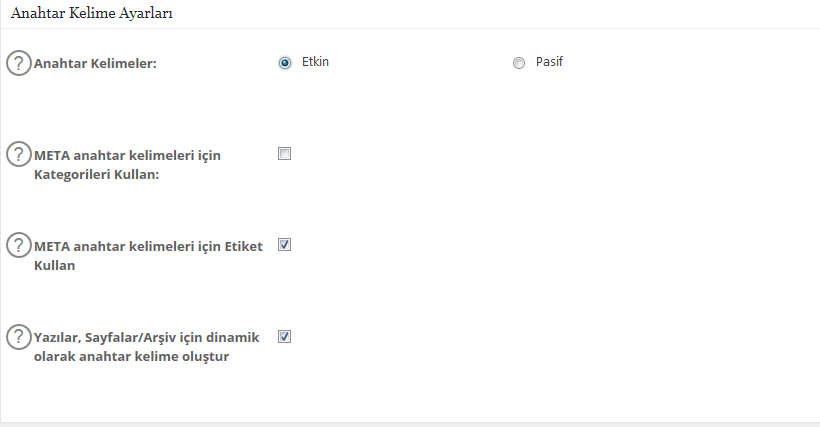 all in one seo anahtar kelime nasıl kullanılır