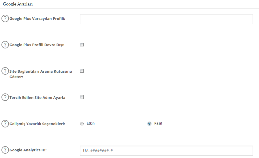 all in one seo google ayarları nasıl yapılır