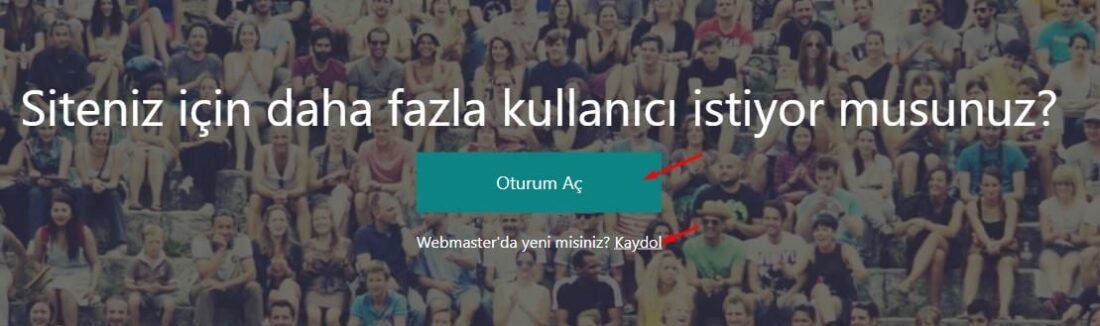 Bing Web Uzmanı Araçları Giriş