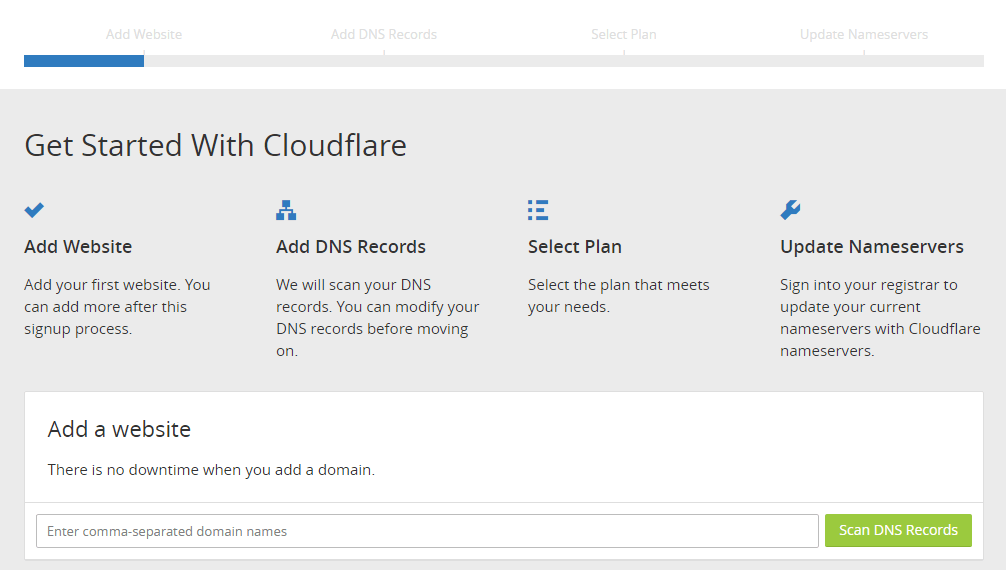 cloudflare site ekleme