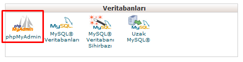 cpanel phpmyadmin