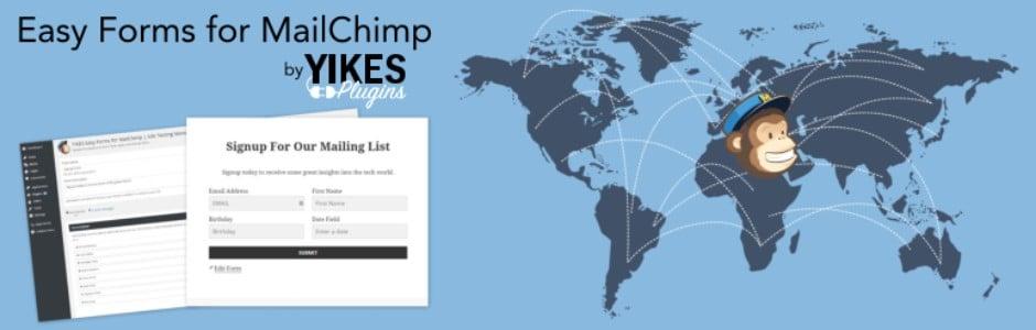 easy forms for mailchimp wordpress eklentisi