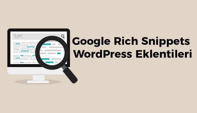 google rich snippets eklentileri