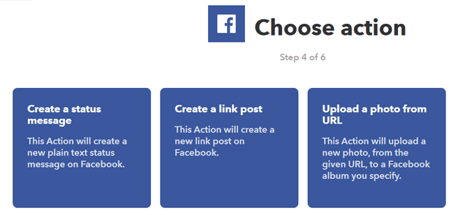 ifttt facebook reaksiyon
