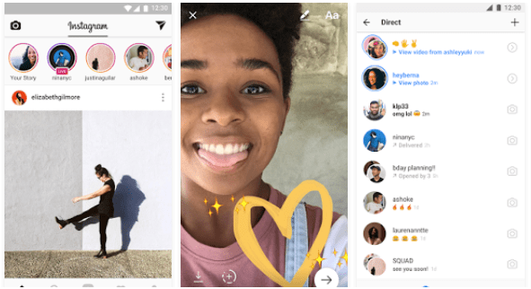 instagram uygulaması ekran görüntüsü