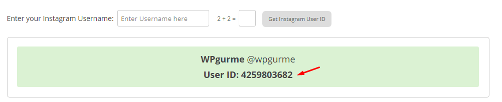 instagram user id gösterme