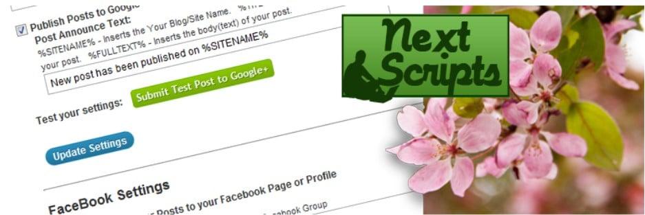 NextScripts: Social Networks Auto-Poster WordPress Eklentisi