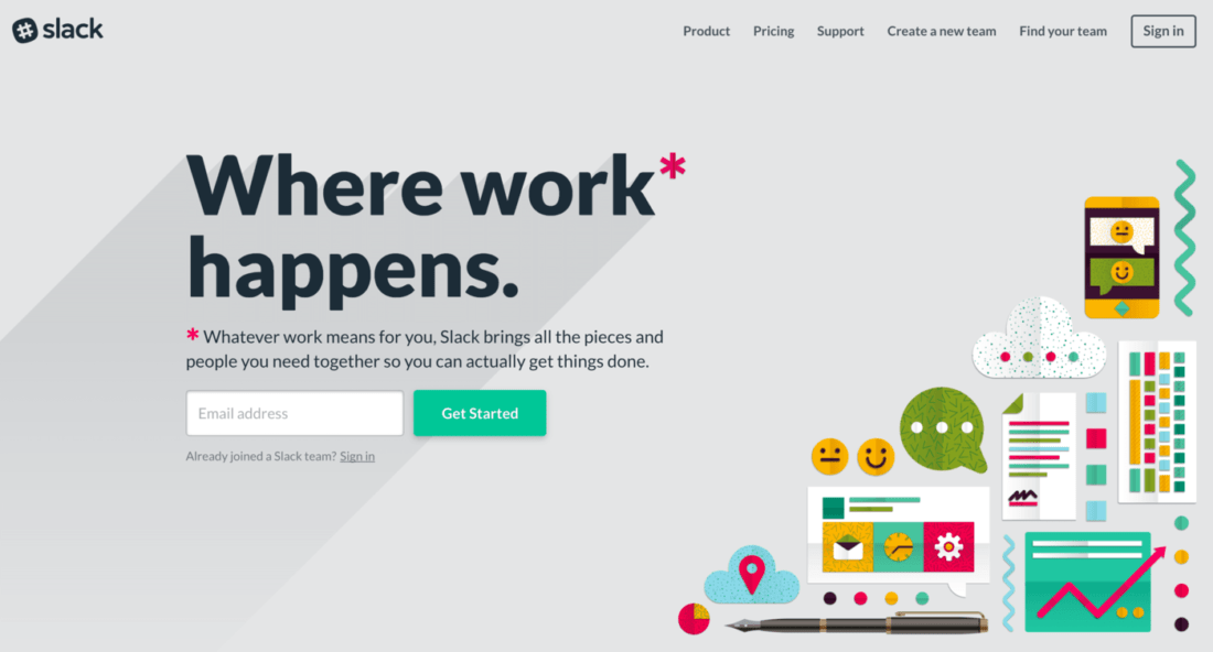 slack sohbet sistemi