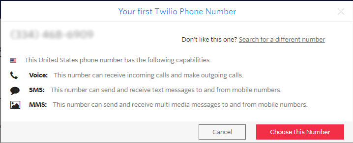 twilio sms numarası