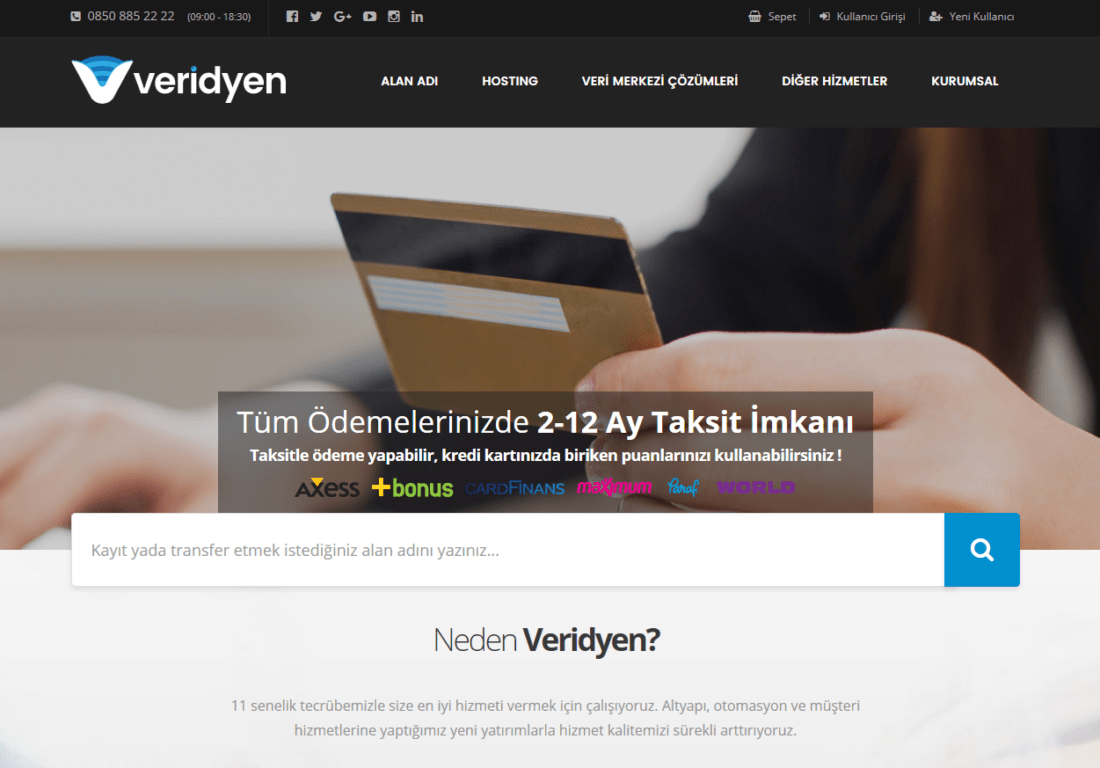 veridyen hosting firması