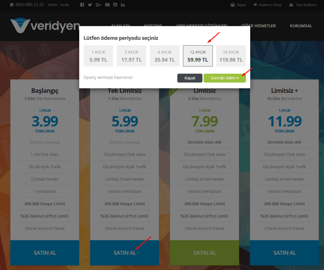 veridyen blog a&ccedil;ma limitsiz 12 ay