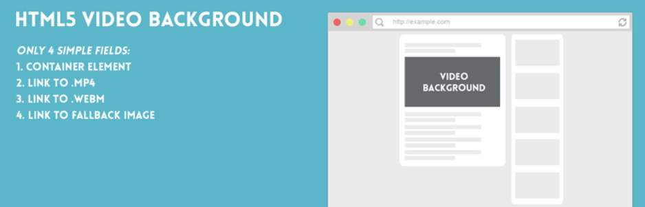 wordpress eklentisi video background