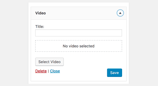 video widget