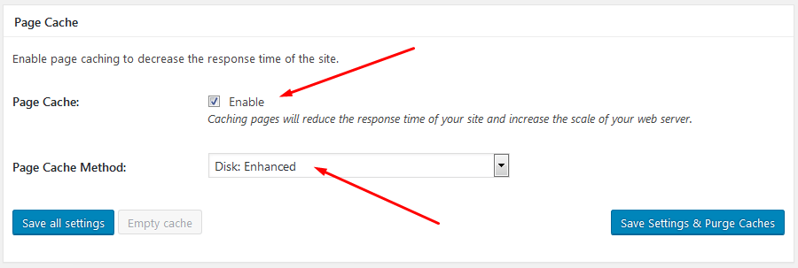 w3 total cache page cache