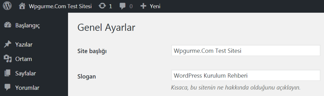 wordpress genel okuma ayari