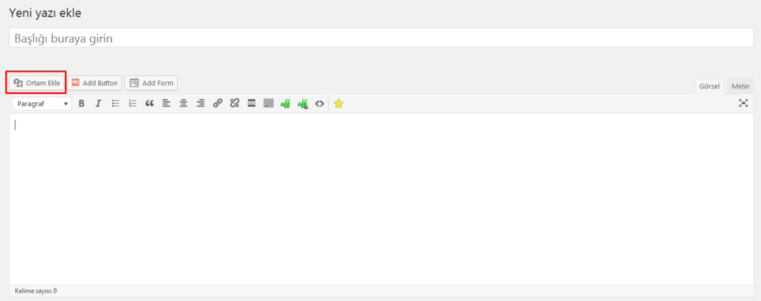 wordpress resim nasıl eklenir