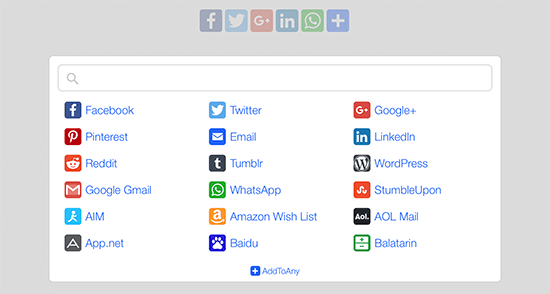 wordpress sosyal medya eklentisi addtoany