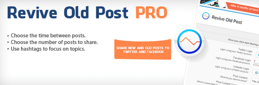 wordpress sosyal medya eklentisi revive old post