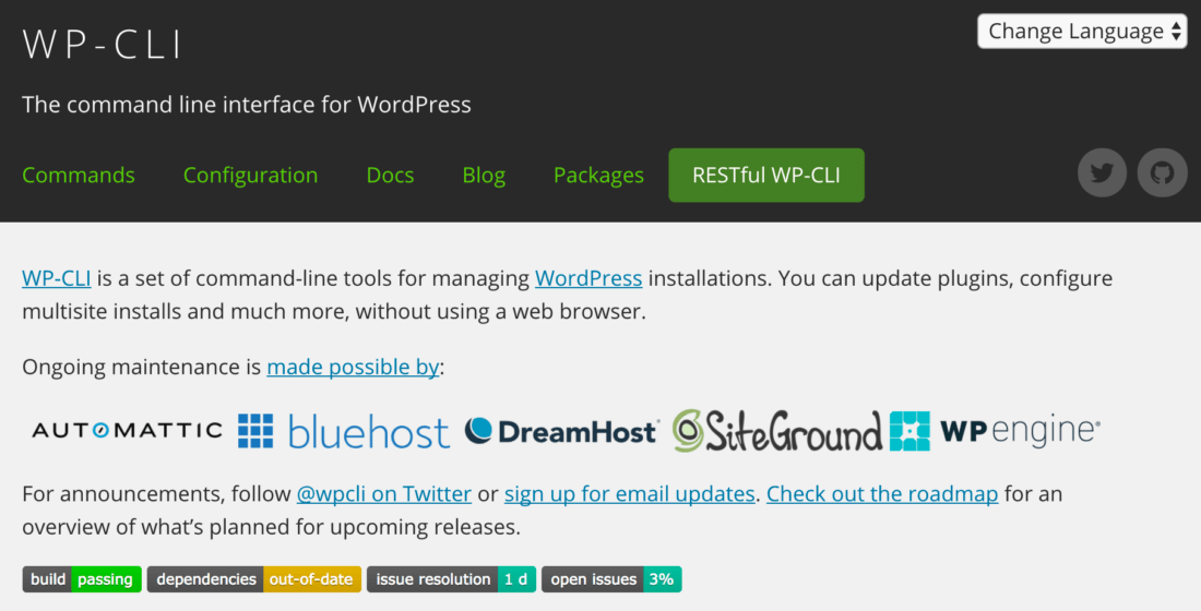 wordpress wp cli