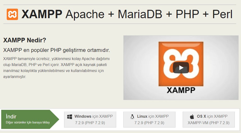 XAMMP Windows Kurulumu