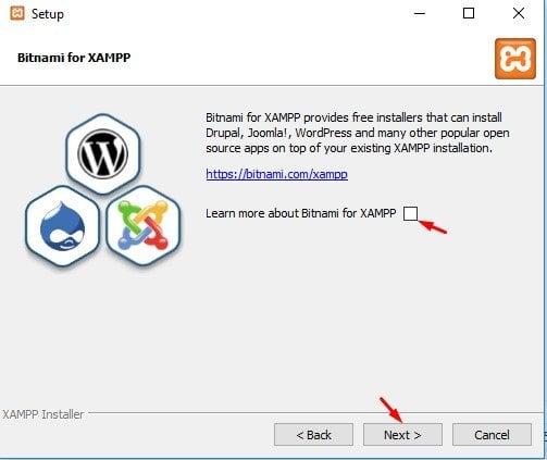 Xampp hazır içerik kurulumları