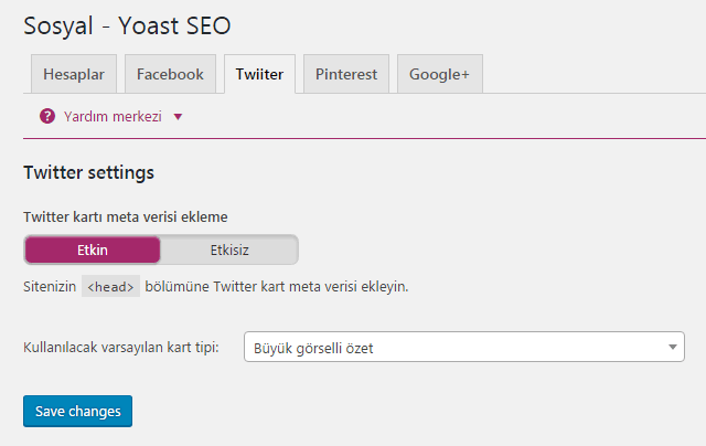 yoast seo sosyal twitter ayarlari