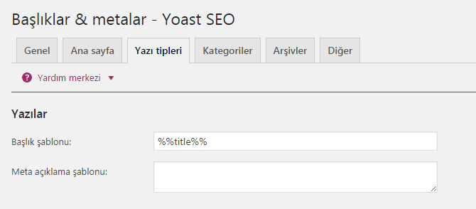 yoast seo yazilar baslik sablonu